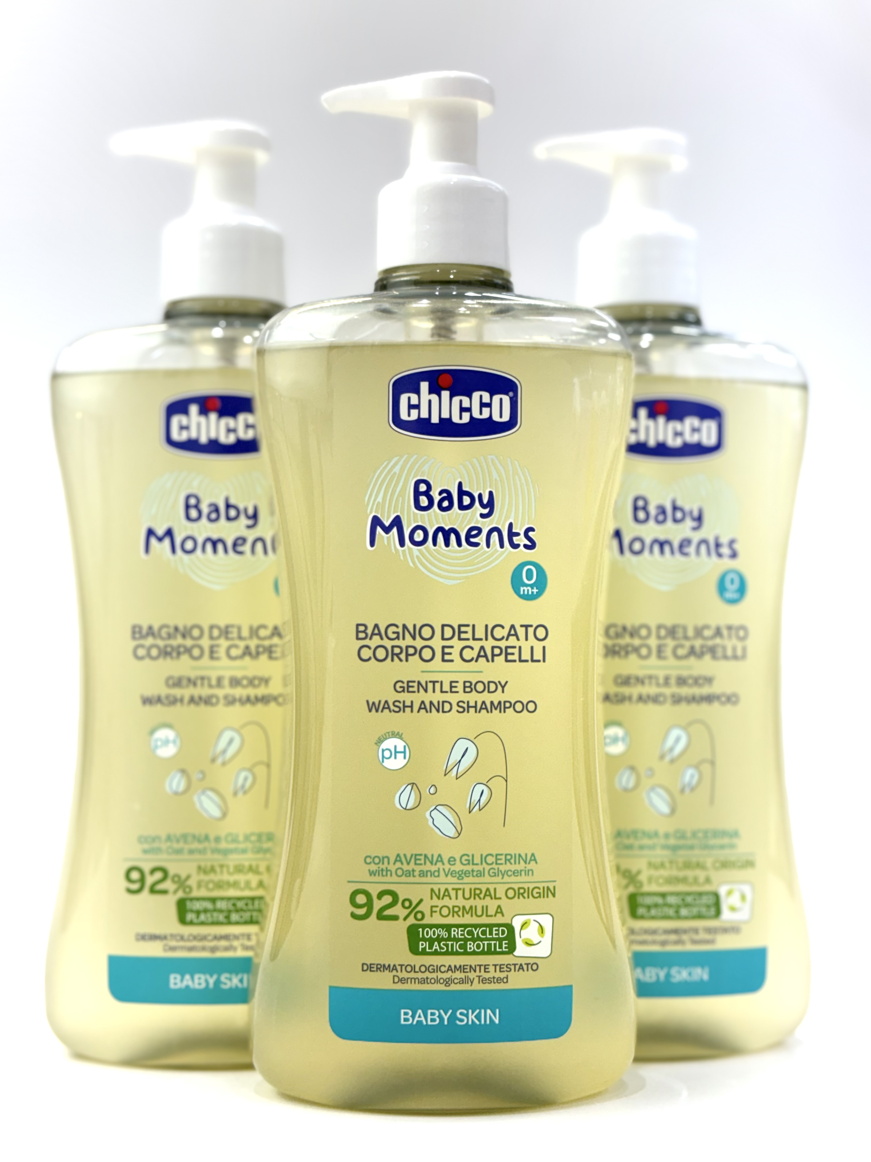 شامپو سروبدن 500 میل چیکو شوینده ملایم دوکاره برای پوست و مو نوزاد