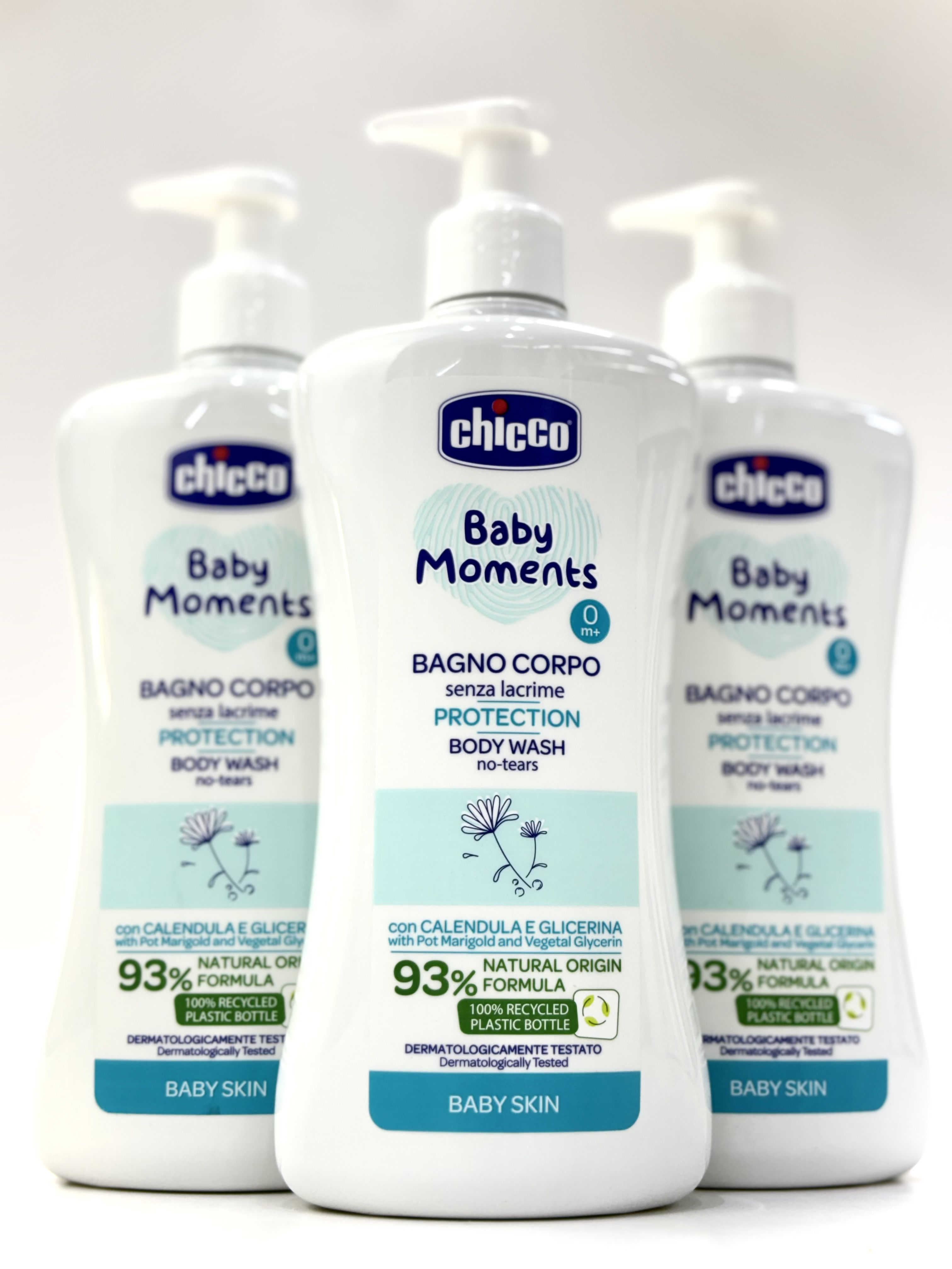 شامپو بدن پنبه و گلیسیرین 500 میل چیکو شوینده ملایم و مرطوب کننده پوست نوزاد