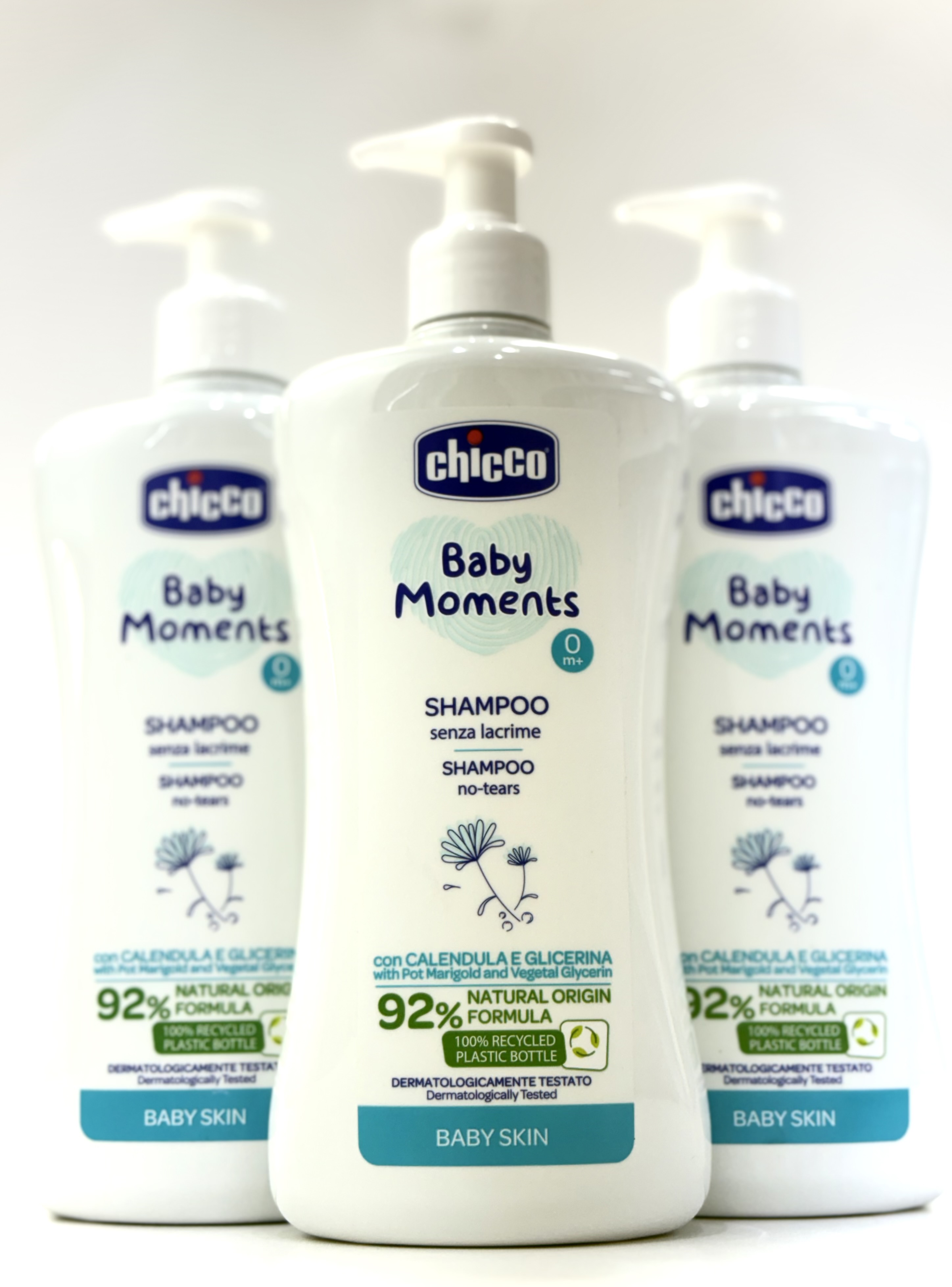 شامپو سر گل همیشه بهار 500 میل چیکو شستشوی ملایم و محافظ پوست سر نوزاد