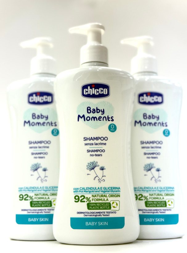 شامپو سر گل همیشه بهار 500 میل چیکو شستشوی ملایم و محافظ پوست سر نوزاد