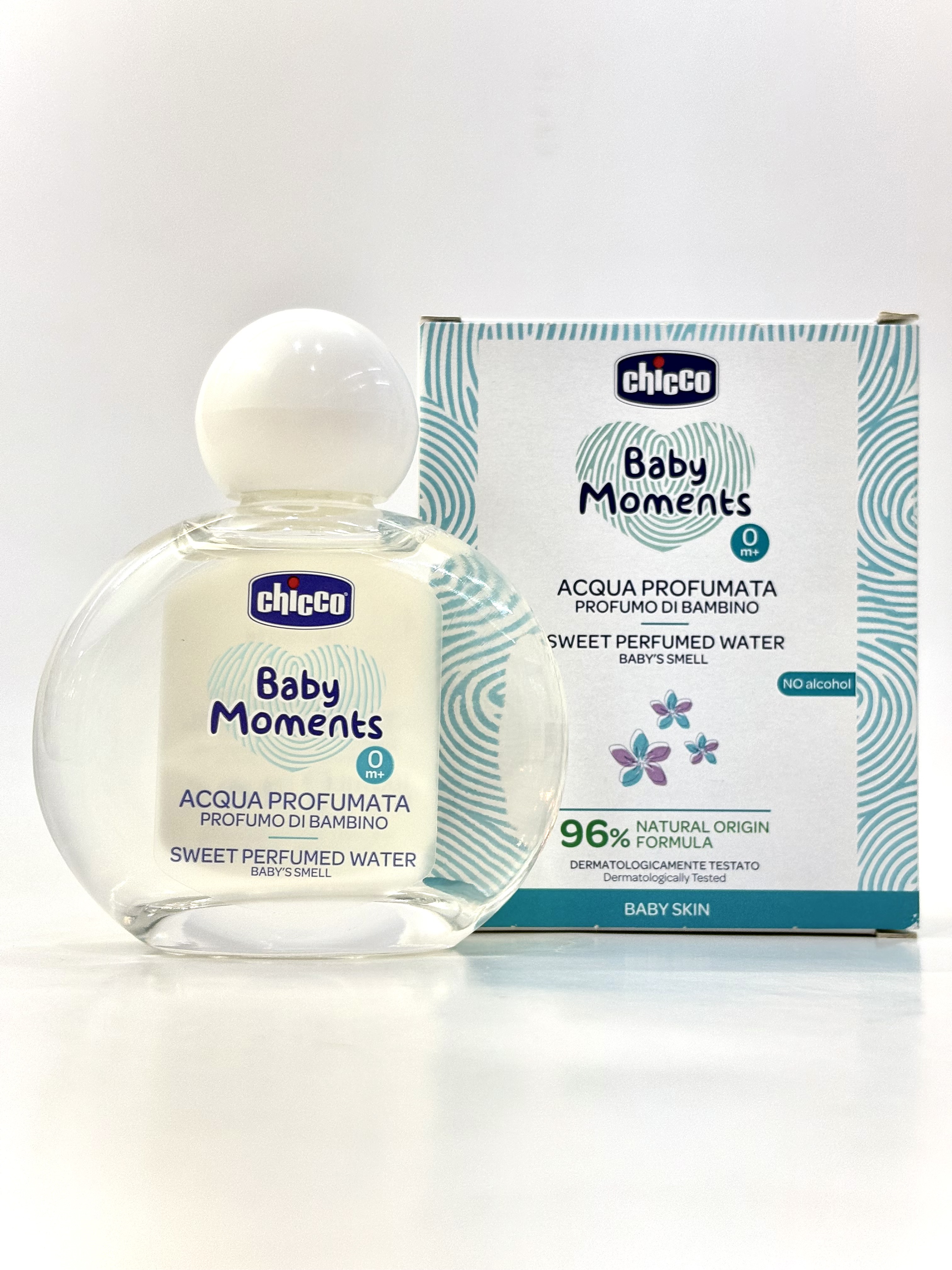 ادکلن 100 میل چیکو با رایحه ملایم و ماندگار،مخصوص نوزاد و کودک