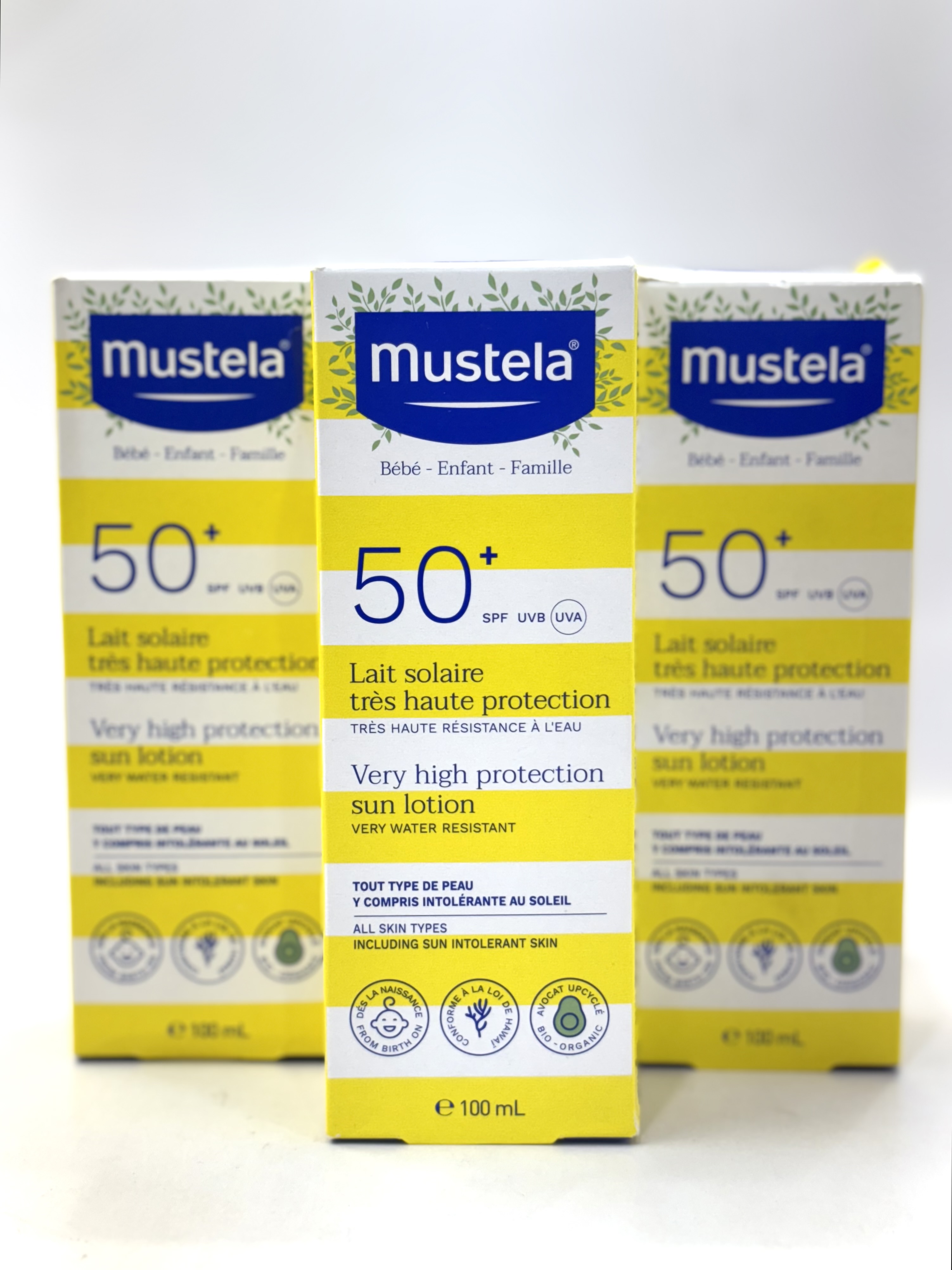 ضدافتاب 100 میل نوزاد ماستلا محافظ پوست حساس کودک در برابر اشعه UV