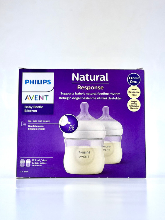 پک دوعددی شیشه شیر 125 میل نچرال فیلیپس اونت