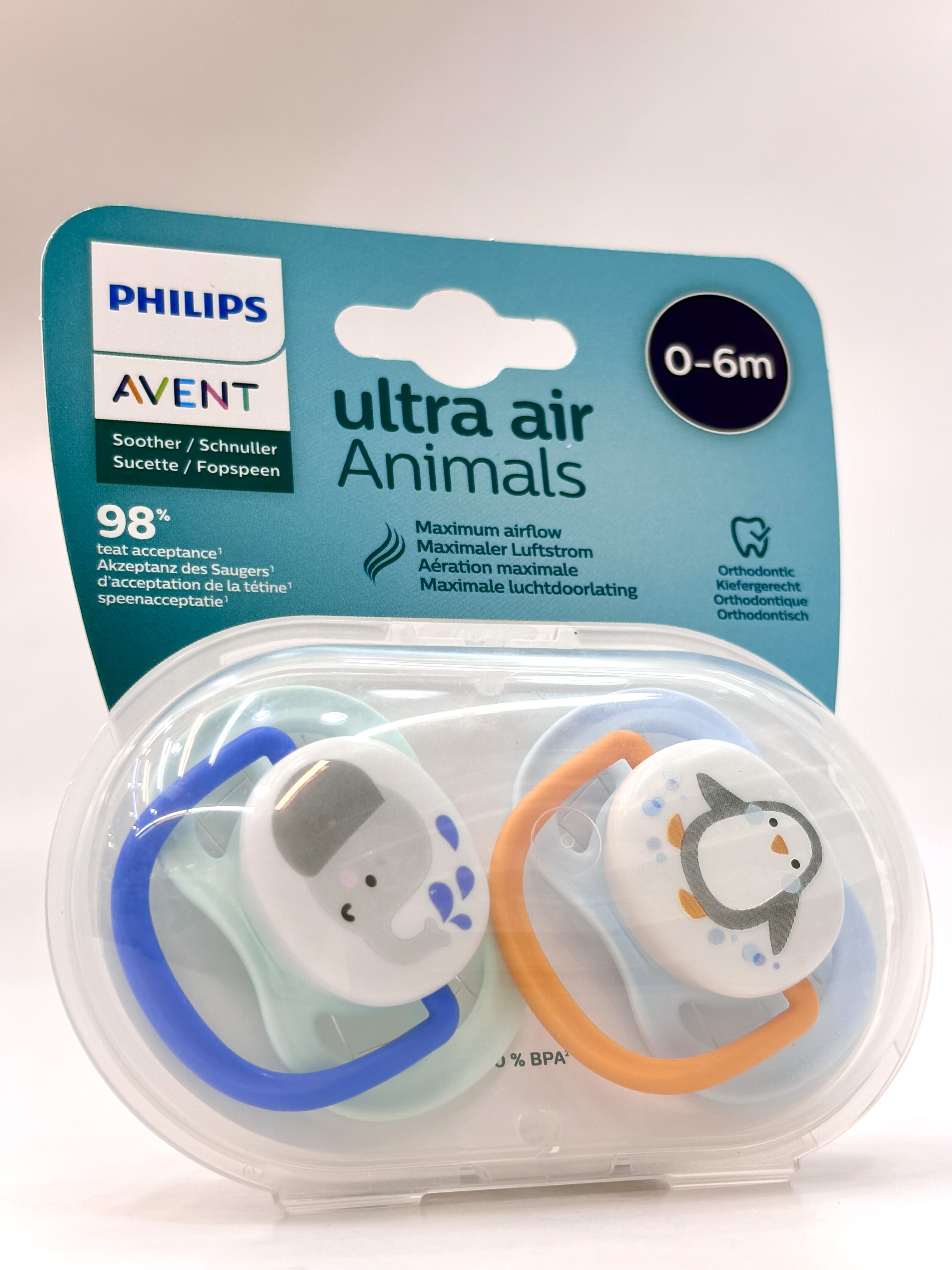 پستانک ارتودنسی اونت طرح فیل مناسب نوزادان 0 تا 6 ما