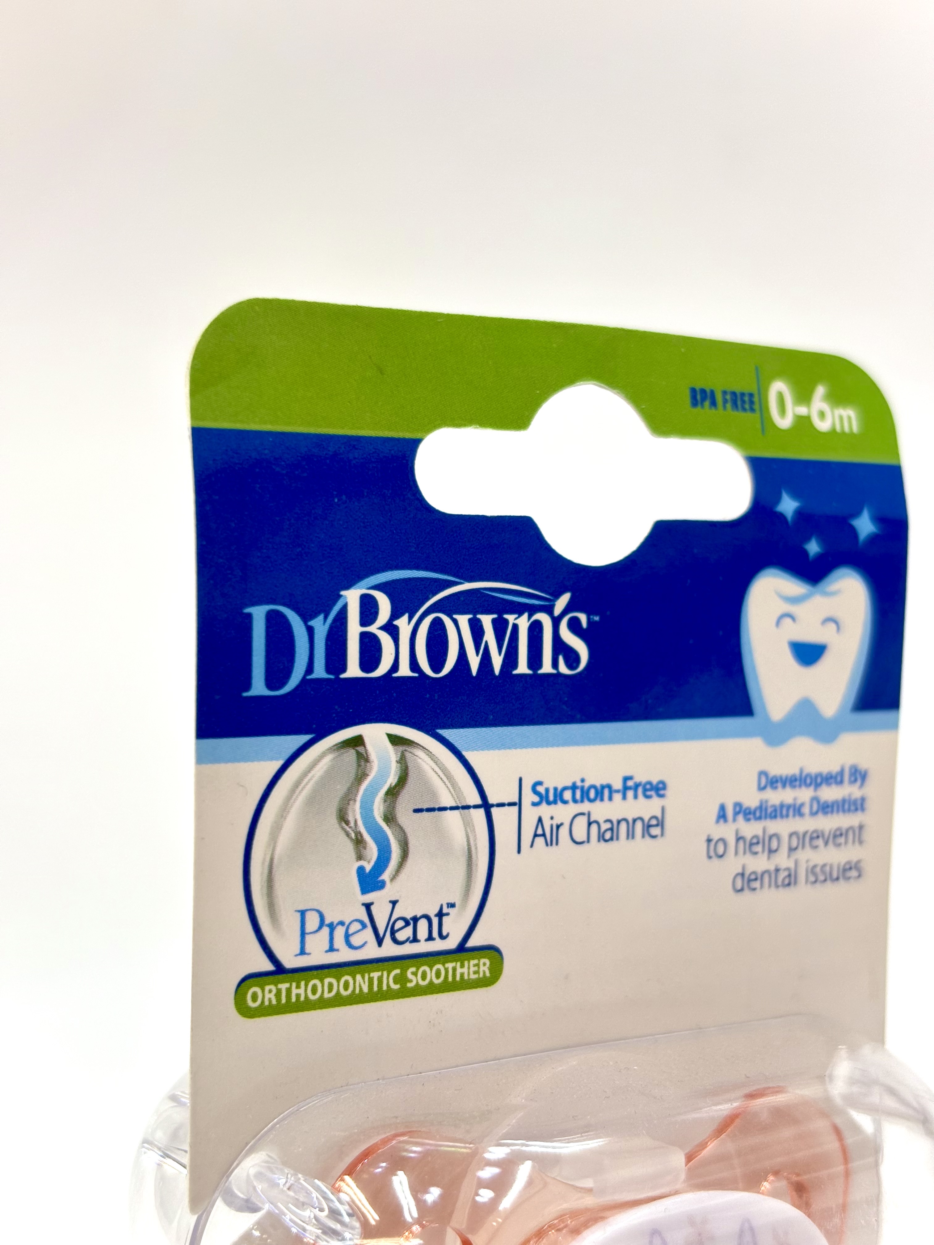 پستانک ارتودنسی دکتر براون طرح توت فرنگی مناسب نوزادان 0 تا 6 ماه