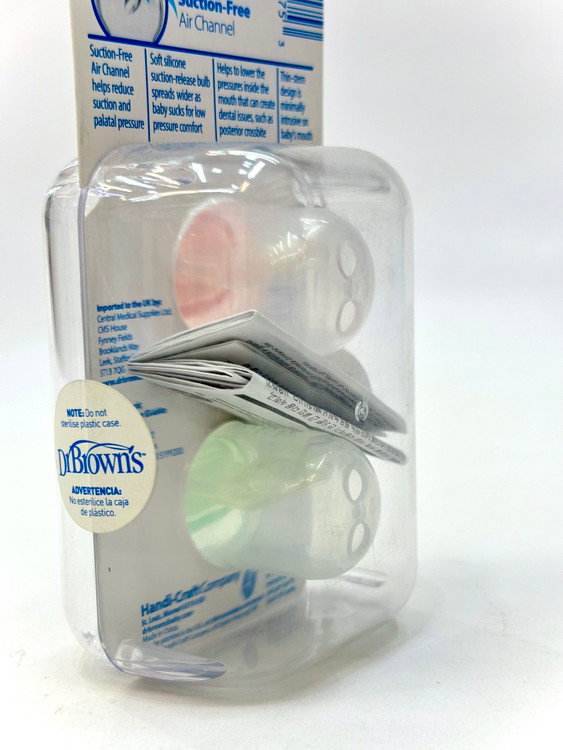 پستانک ارتودنسی دکتر براون طرح توت فرنگی مناسب نوزادان 0 تا 6 ماه