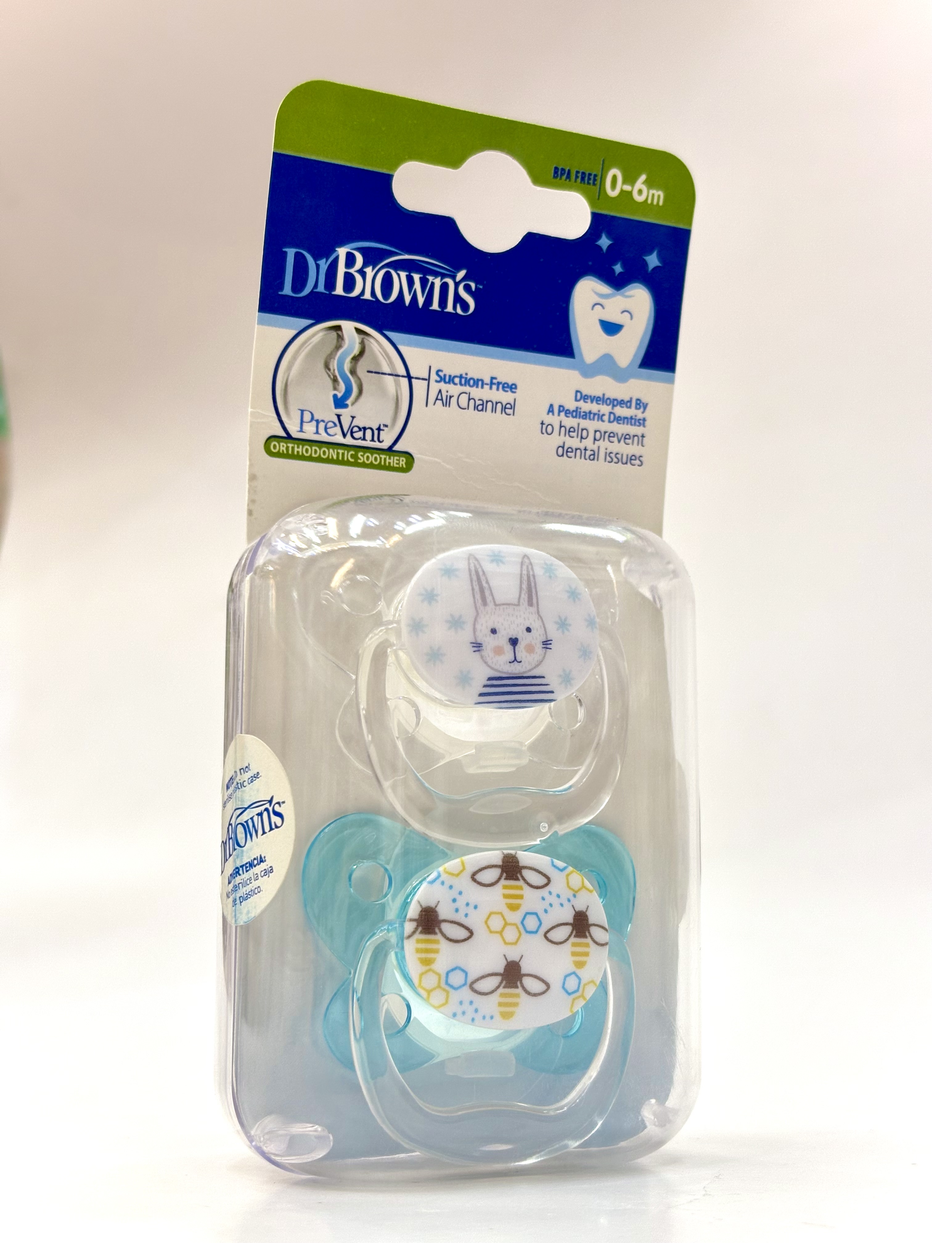 پستانک ارتودنسی دکتر براون طرح زنبور مناسب نوزادان 0 تا 6 ماه