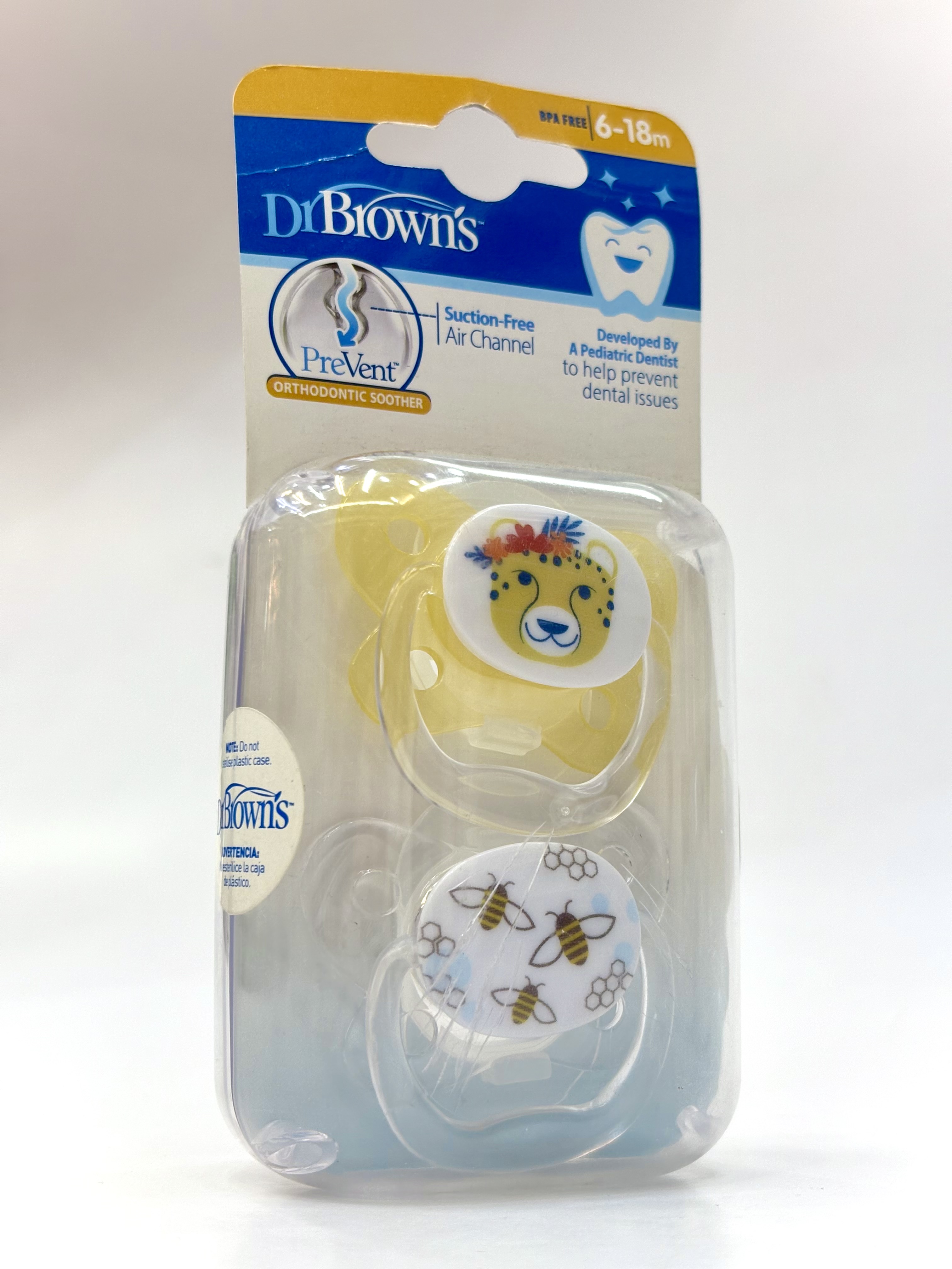 پستانک ارتودنسی دکتر براون طرح پلنگ مناسب نوزادان 6 تا 18 ماه