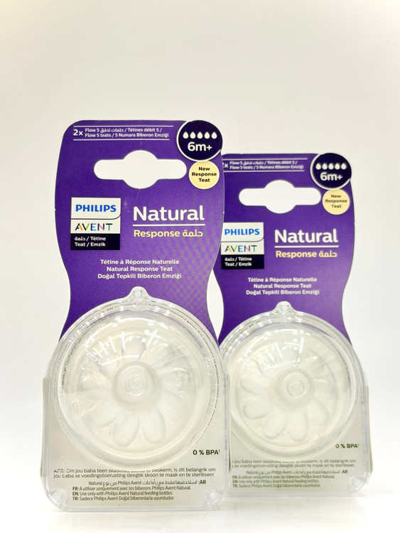 سر شیشه 5 قطره سیلیکونی اونت مناسب نوزادان +6 ماه