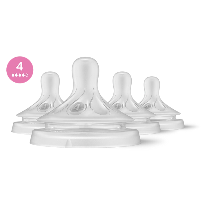 سر شیشه 4 قطره سیلیکونی اونت مناسب نوزادان +3 ماه