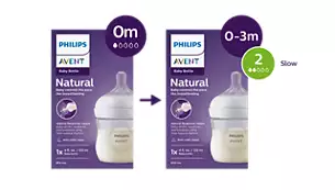 شیشه شیر طلق 125 میل نچرال فیلیپس اونت