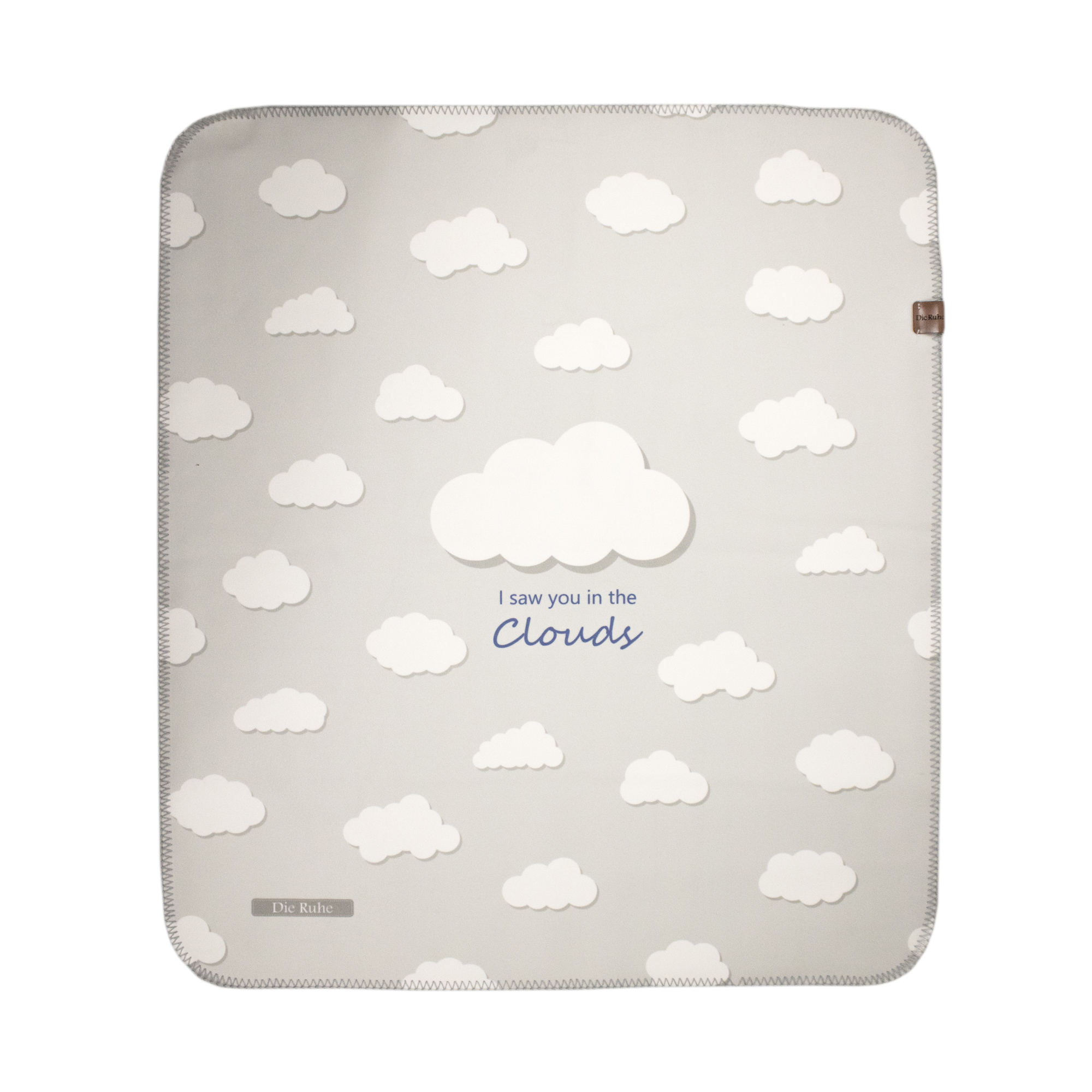 زیرانداز تعویض نوزاد طرح ابرا دی‌روحه ضدآب و قابل شستشو