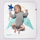 زیرانداز تعویض نوزاد طرح بال فرشته دیروحه ضدآب و قابل شستشو