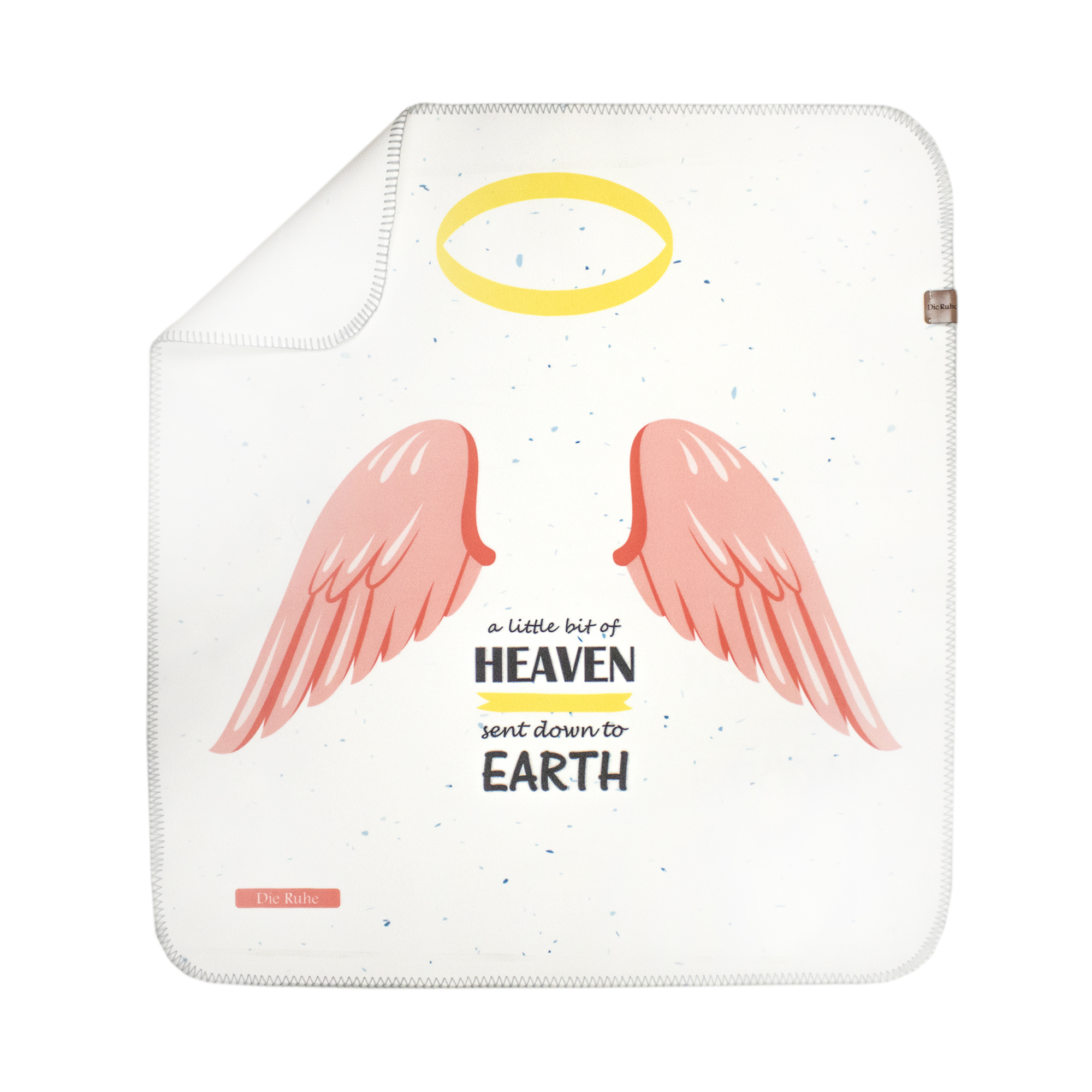 زیرانداز تعویض نوزاد طرح بال فرشته دی‌روحه ضدآب و قابل شستشو