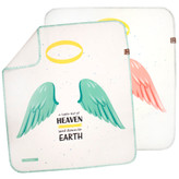 زیرانداز تعویض نوزاد طرح بال فرشته دیروحه ضدآب و قابل شستشو