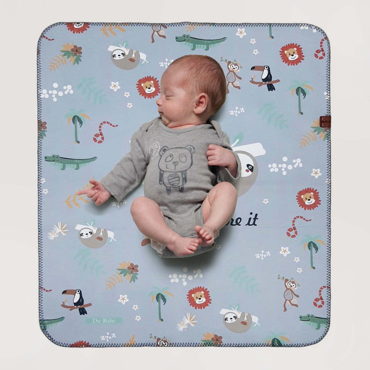 زیرانداز تعویض نوزاد طرح جنگل دیروحه ضدآب و قابل شستشو