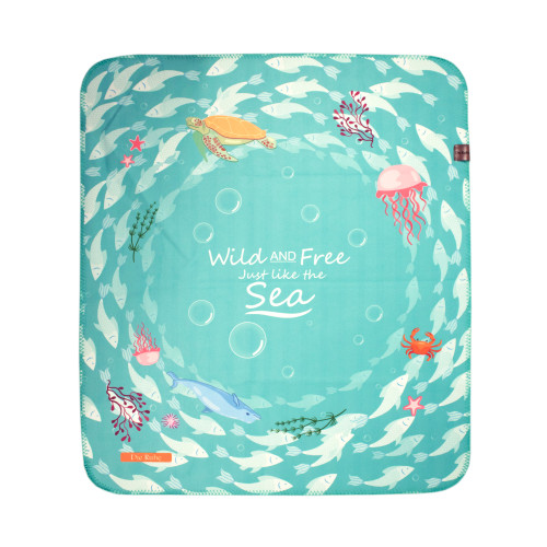 زیرانداز تعویض نوزاد طرح دریا دیروحه ضدآب و قابل شستشو