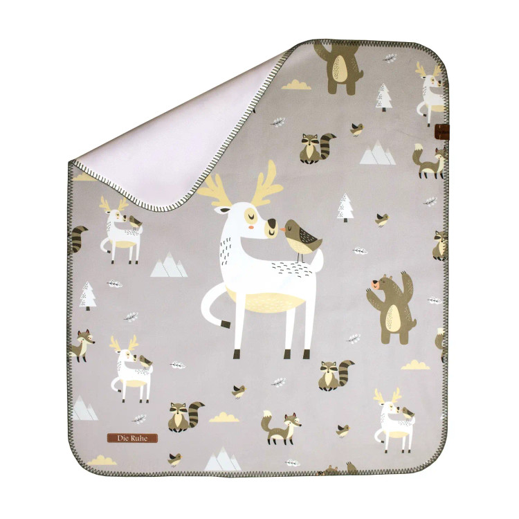 زیرانداز تعویض نوزاد طرح گوزن دیروحه ضدآب و قابل شستشو