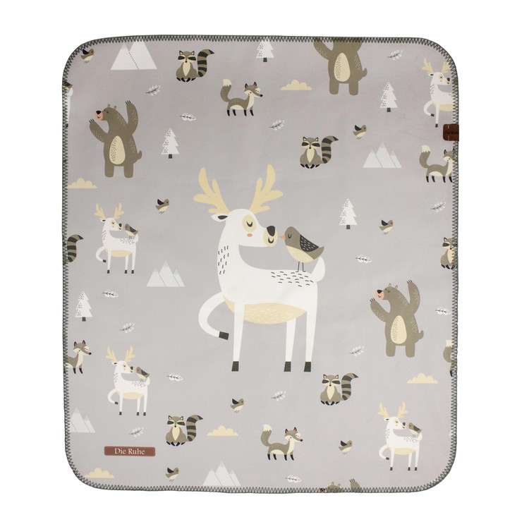 زیرانداز تعویض نوزاد طرح گوزن دیروحه ضدآب و قابل شستشو