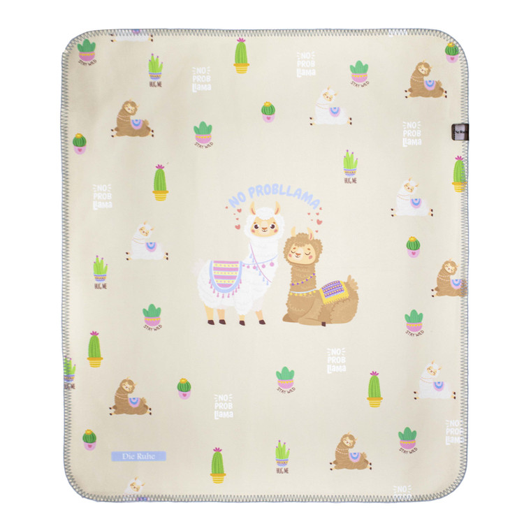 زیرانداز تعویض نوزاد طرح لاما دیروحه ضدآب و قابل شستشو