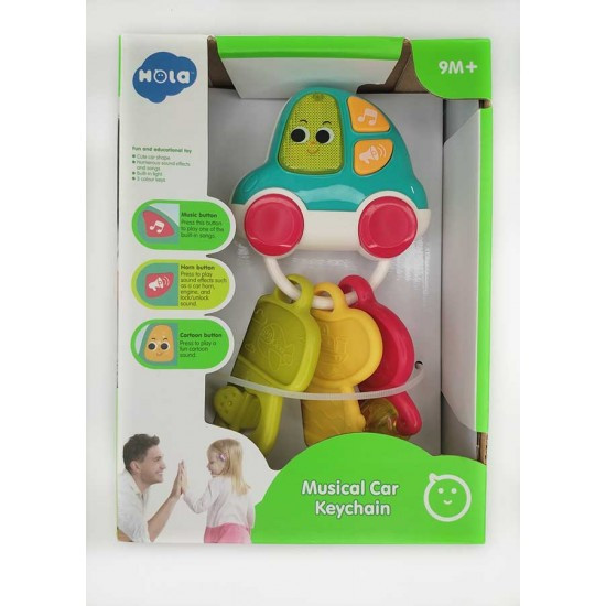 جغجغه دندانگیر موزیکال طرح سوییچ Hola toys