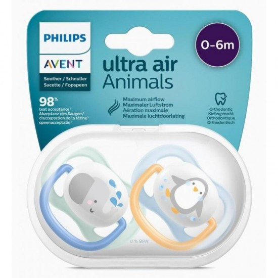 پستانک 0-6 ماه ultra air فیلیپس اونت طرح فیل Philips Avent