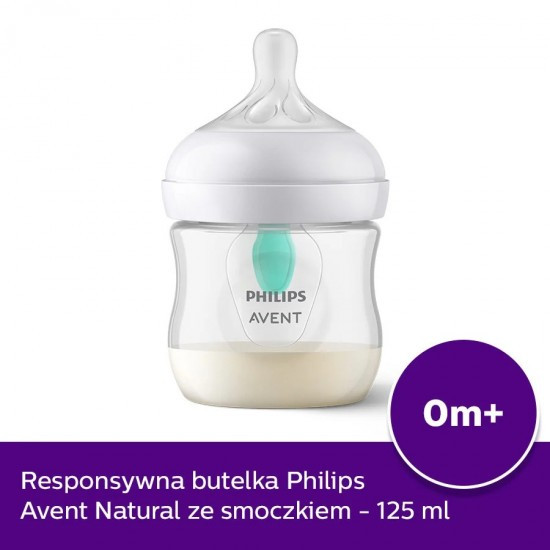 شیشه شیر نچرال 125میل سوپاپ دار AirFree فیلیپس اونت PHILIPS AVENT
