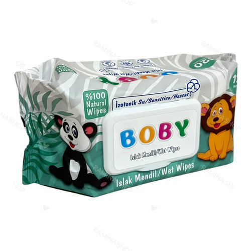 دستمال مرطوب 120 عددی BOBY