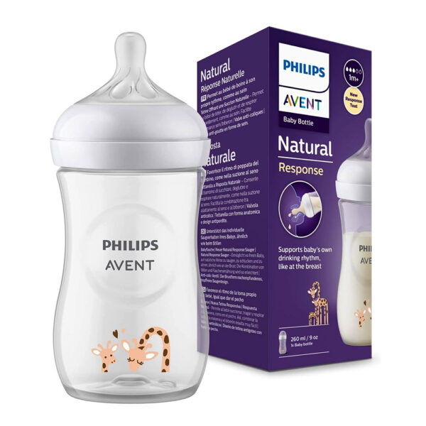 شیشه شیر 260 میل فیلیپس اونت طرح زرافه Philips Avent